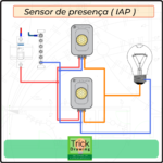 Ligação de dois sensores de presença