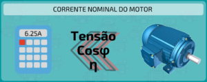 Como calcular a corrente nominal do motor trifásico