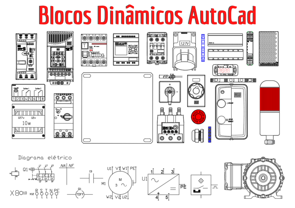 Blocos dinâmicos para comandos elétricos