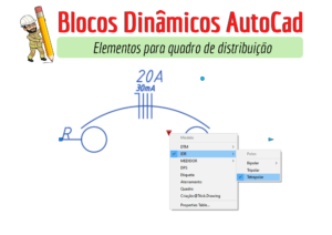 Elementos do quadro de disjuntores